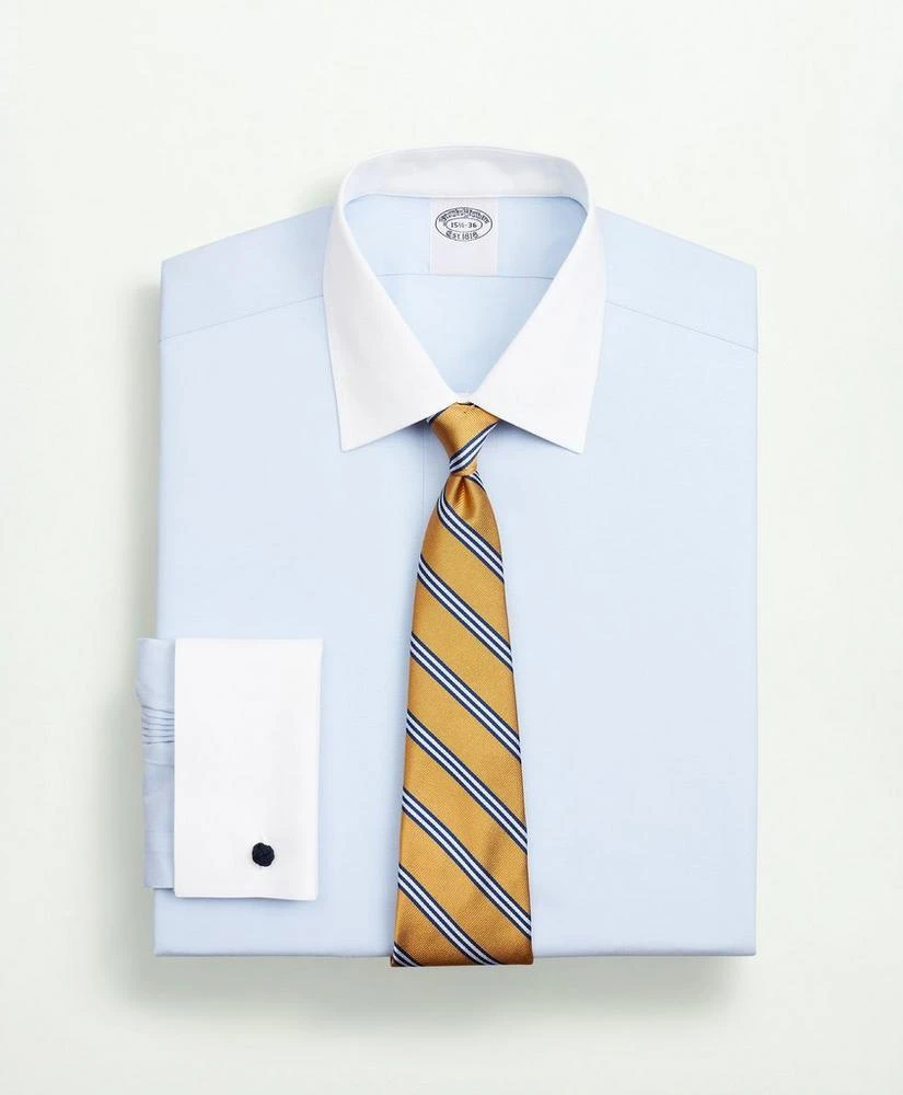 商品Brooks Brothers|Stretch Supima® Cotton Non-Iron Pinpoint Oxford Ainsley Collar Dress Shirt,价格¥910,第1张图片