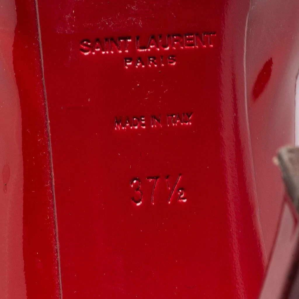 Saint Laurent Red Patent Leather Tribtoo Platform Pumps Size 37.5 商品