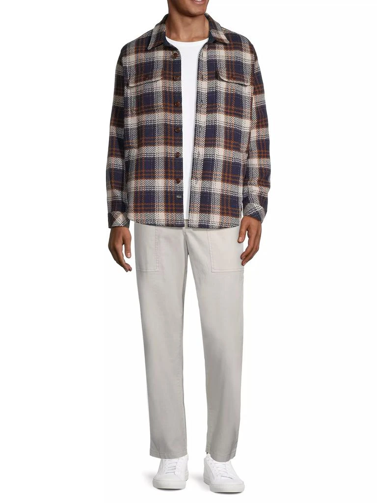 商品Rails|Berkshire Herringbone Plaid Button-Front Shirt Jacket,价格¥568,第2张图片详细描述