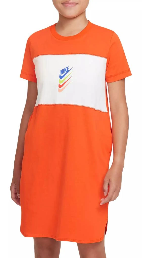 商品NIKE|Nike Girls' Sportswear DNA Short Sleeve Dress,价格¥330,第1张图片