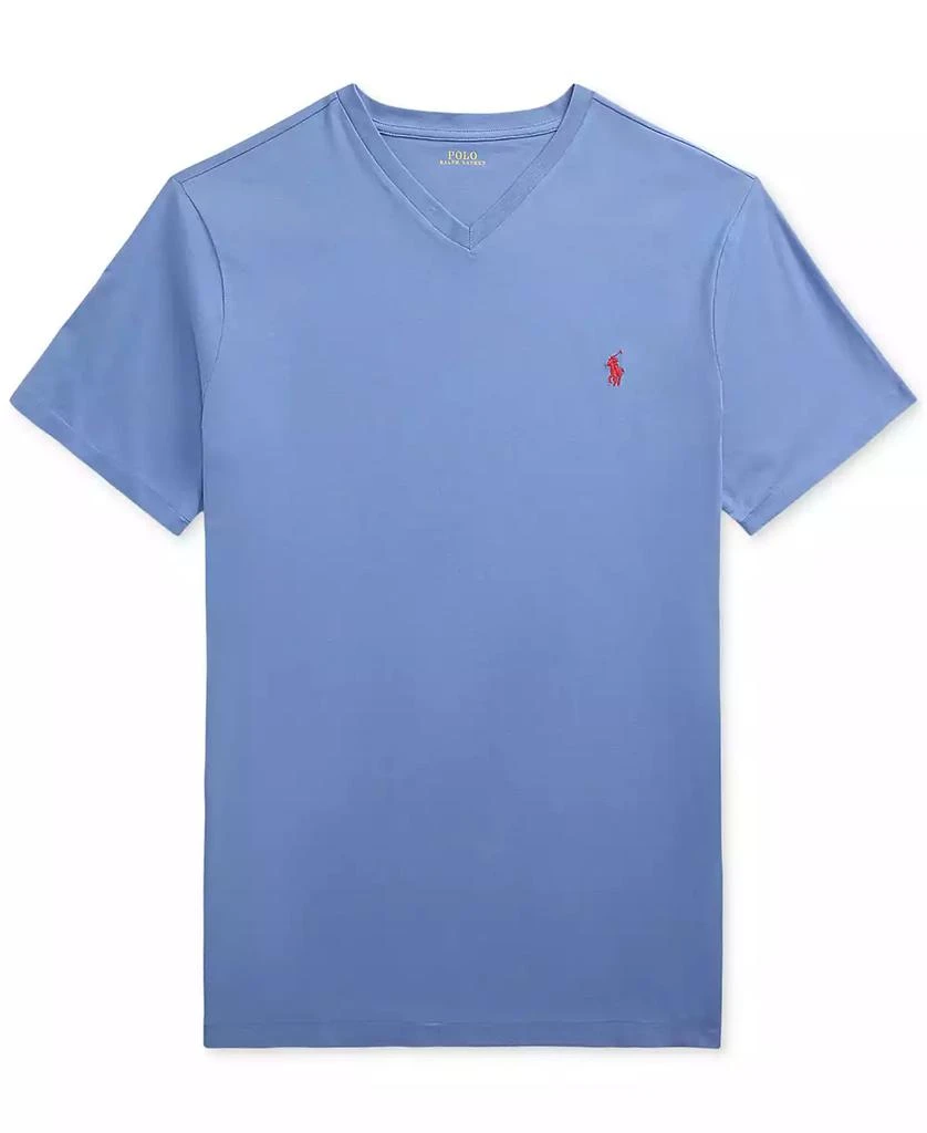 商品Ralph Lauren|Men's Big & Tall Jersey V-Neck T-Shirt,价格¥266,第5张图片详细描述