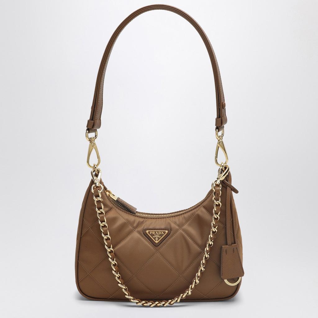 Prada Mini bag Re-Edition 1995 Chaîne brandy colour - Shoulder