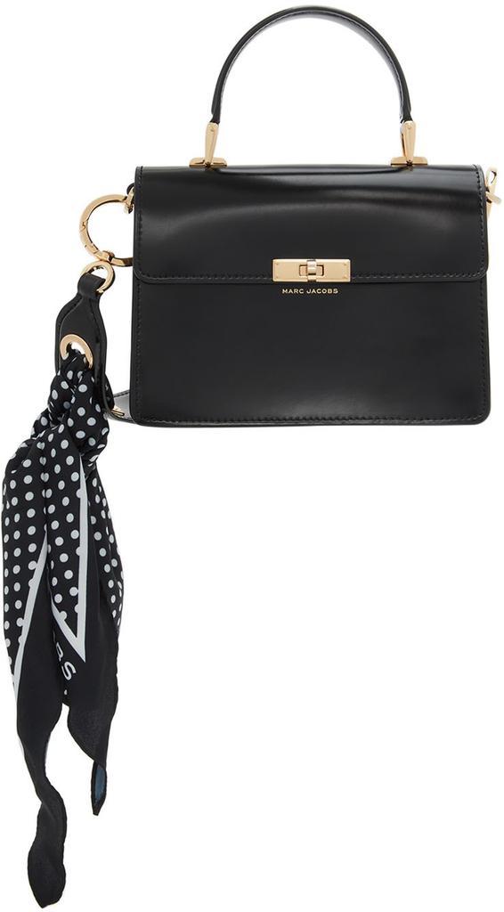 商品Marc Jacobs|黑色抛光小牛皮手提包,价格¥2923,第1张图片