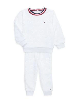 商品Tommy Hilfiger|Baby Girl’s 2-Piece Faux Fur Sweatshirt & Joggers Set,价格¥160,第1张图片