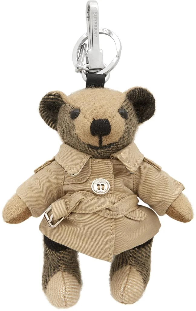 商品Burberry|Beige Vintage Check Thomas Trench Keychain,价格¥3097,第1张图片