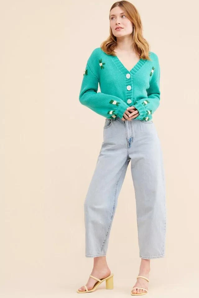 商品4SI3NNA|4SI3NNA Tegan Knit Cropped Cardigan,价格¥376,第2张图片详细描述