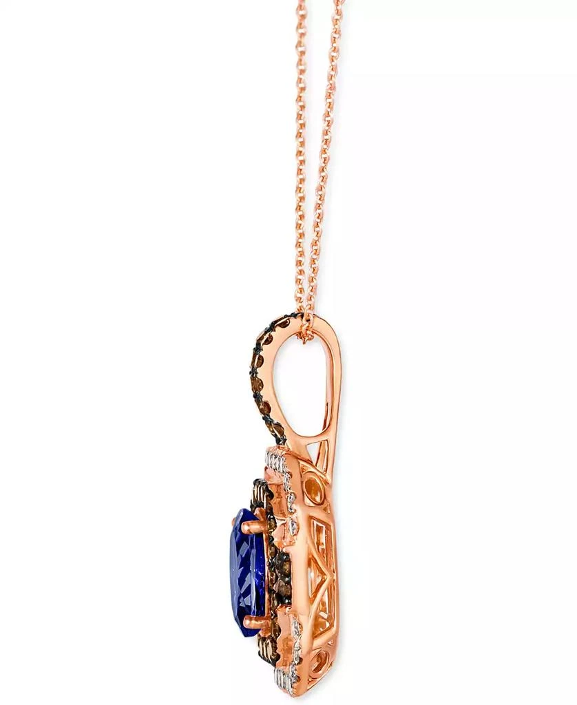 商品Le Vian|Blueberry Tanzanite (1-3/4 ct. t.w.) & Diamond (1-1/10 ct. t.w.) Pendant Necklace in 14k Rose Gold, 18" + 2" extender,价格¥17013,第2张图片详细描述