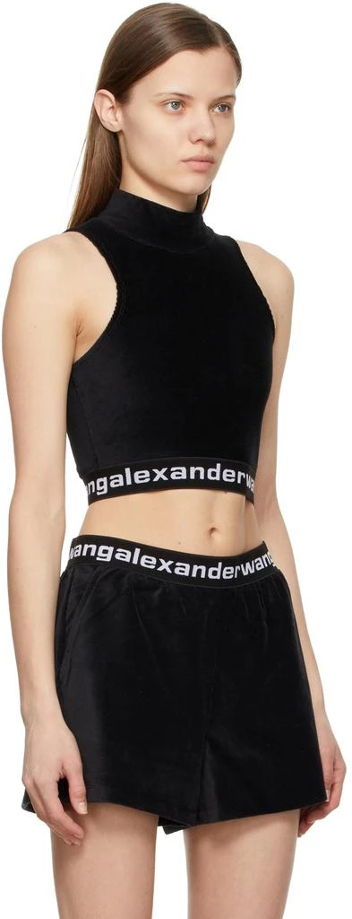 商品Alexander Wang|Black Logo Elastic Tank Top,价格¥1207,第2张图片详细描述