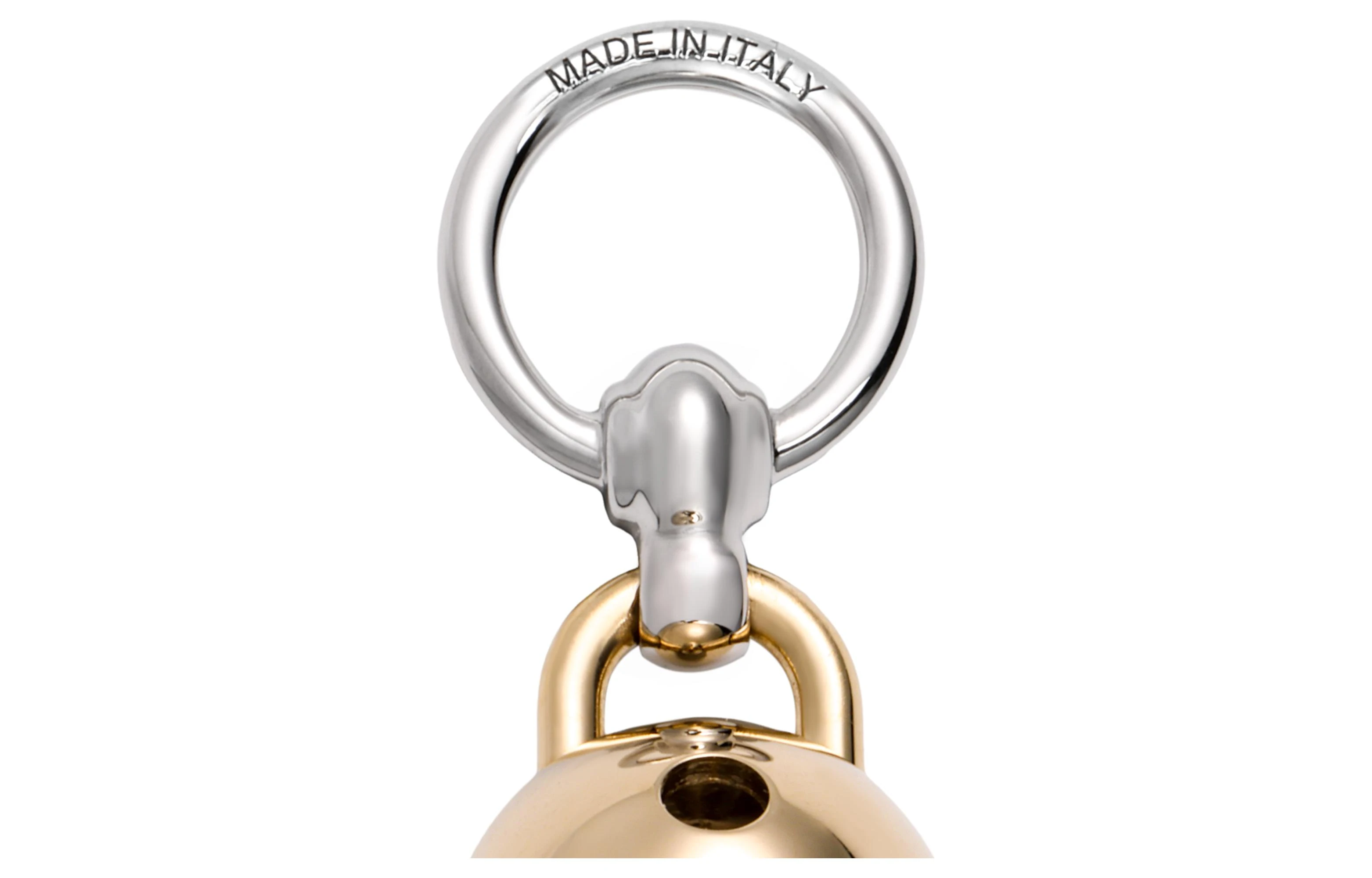 商品[国内直发] Hermes|[预售3天]爱马仕 Charms Grelot Twilly 铃铛造型装饰小丝巾扣 镀钯 黄铜 配饰 男女同款情侣款 金色,价格¥3021,第4张图片详细描述