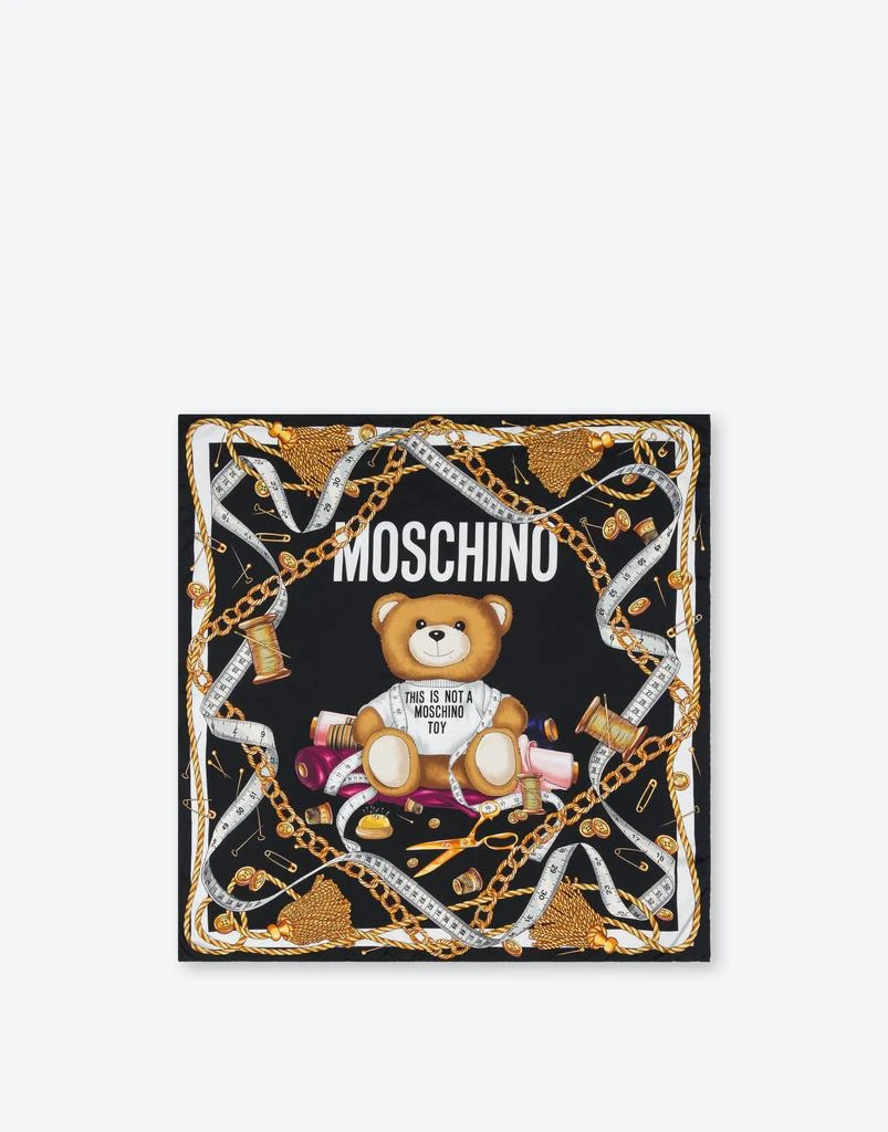 商品Moschino|Sartorial Teddy Bear Silk Scarf,价格¥1872,第1张图片