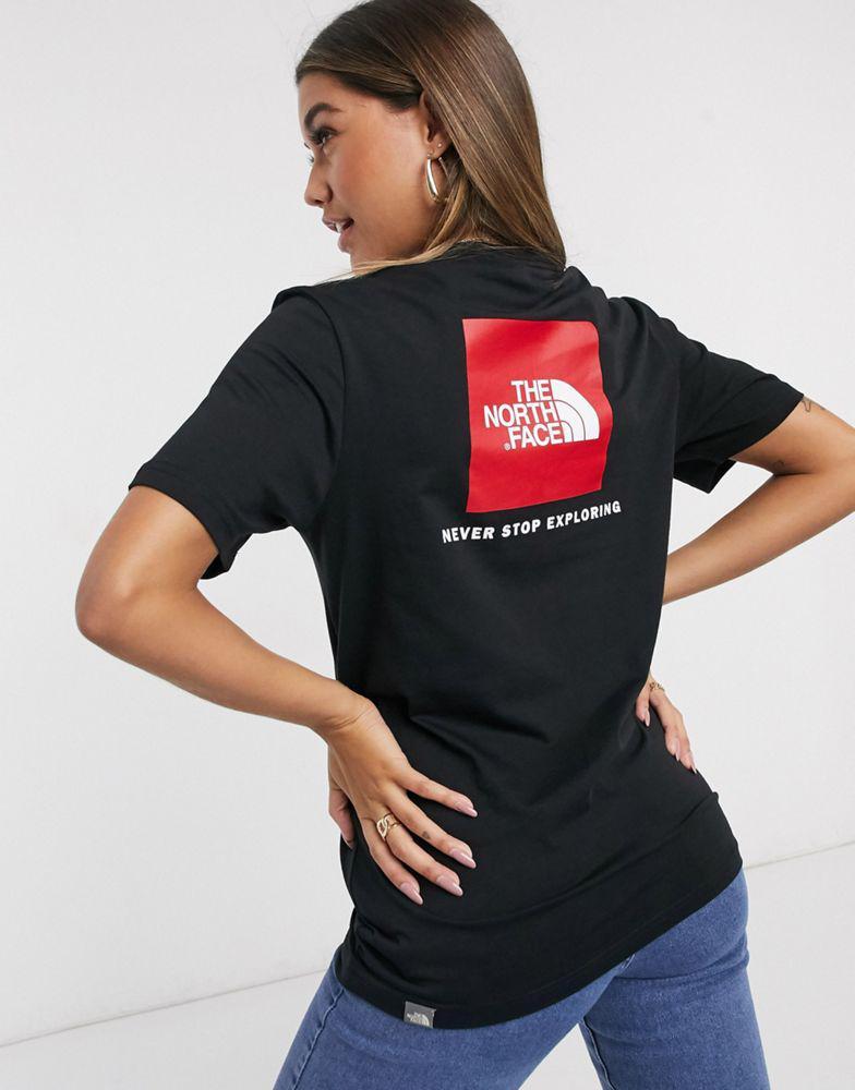 商品The North Face|The North Face Red Box t-shirt in black,价格¥181,第1张图片