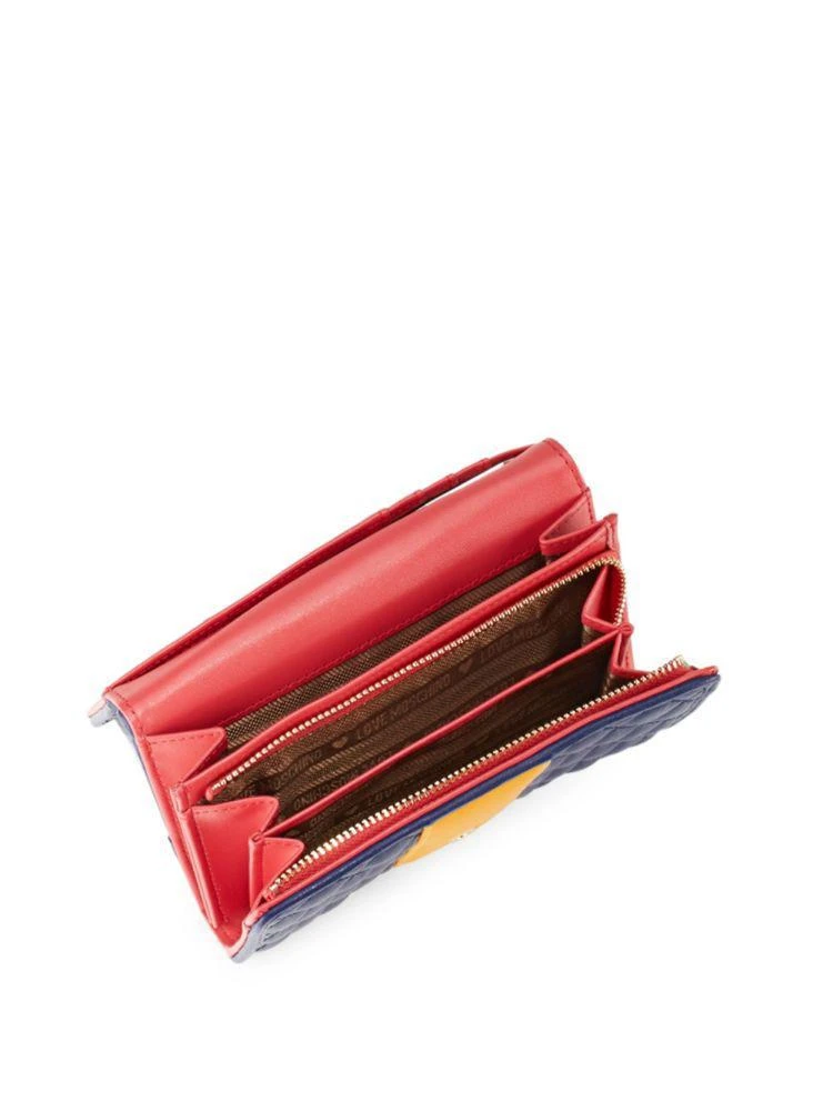 商品Moschino|Love Moschino Foldover Quilted Wallet,价格¥629,第2张图片详细描述