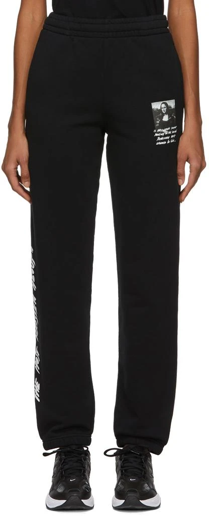 商品Off-White|Black Monalisa Slim Lounge Pants,价格¥1884,第1张图片