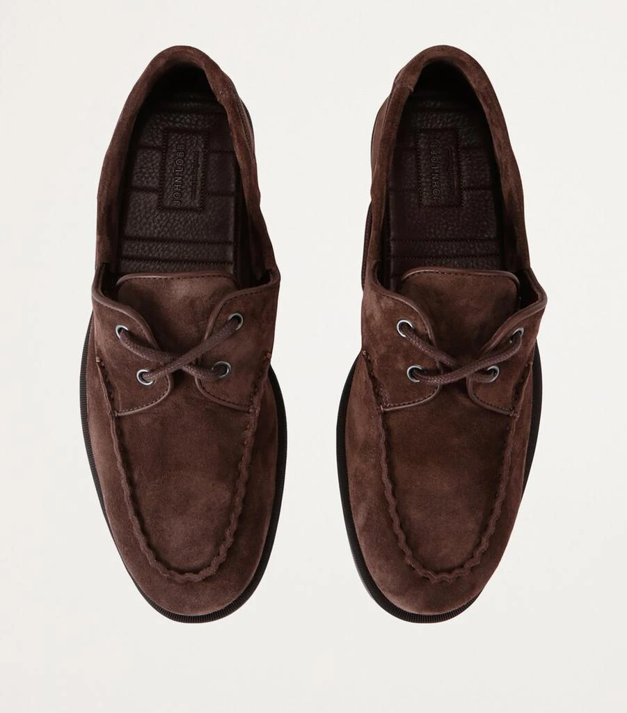 商品John Lobb|Leather Foil Boat Shoes,价格¥8051,第4张图片详细描述