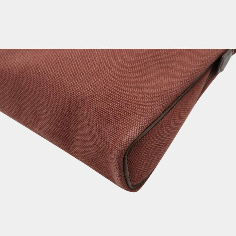 Hermes Sack Eve PM Tote Bag Toile Ash Canvas Leather Engine Brown Dark  商品