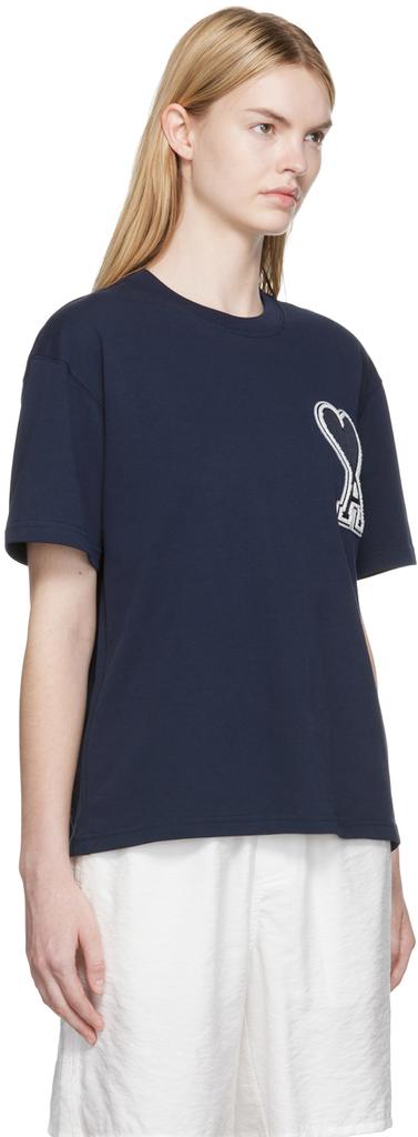 SSENSE Exclusive Navy Cotton T-Shirt商品第2张图片规格展示