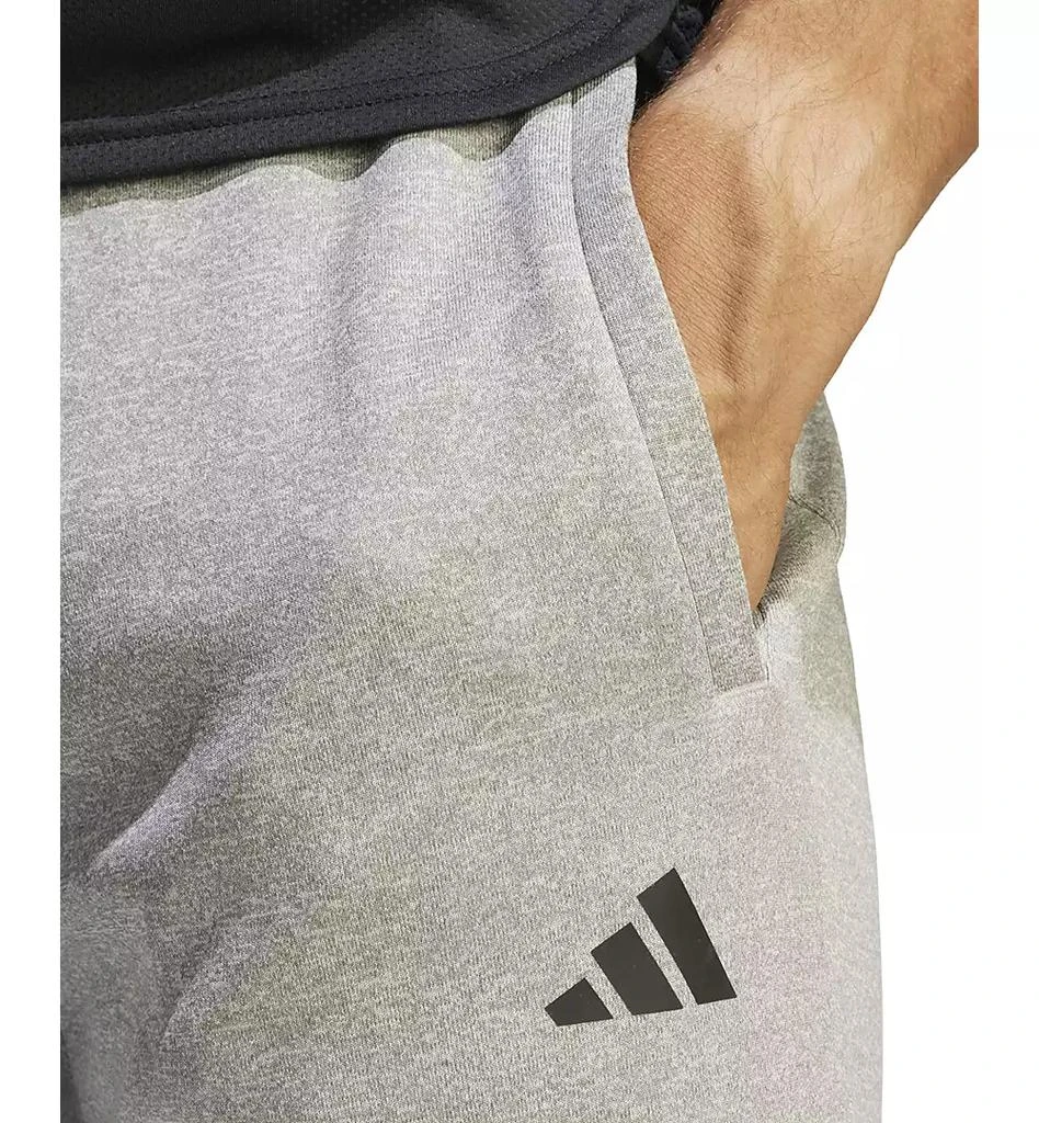 商品Adidas|Men's Game & Go Small Logo Training Moisture-Wicking Open Hem Fleece Joggers,价格¥179,第4张图片详细描述