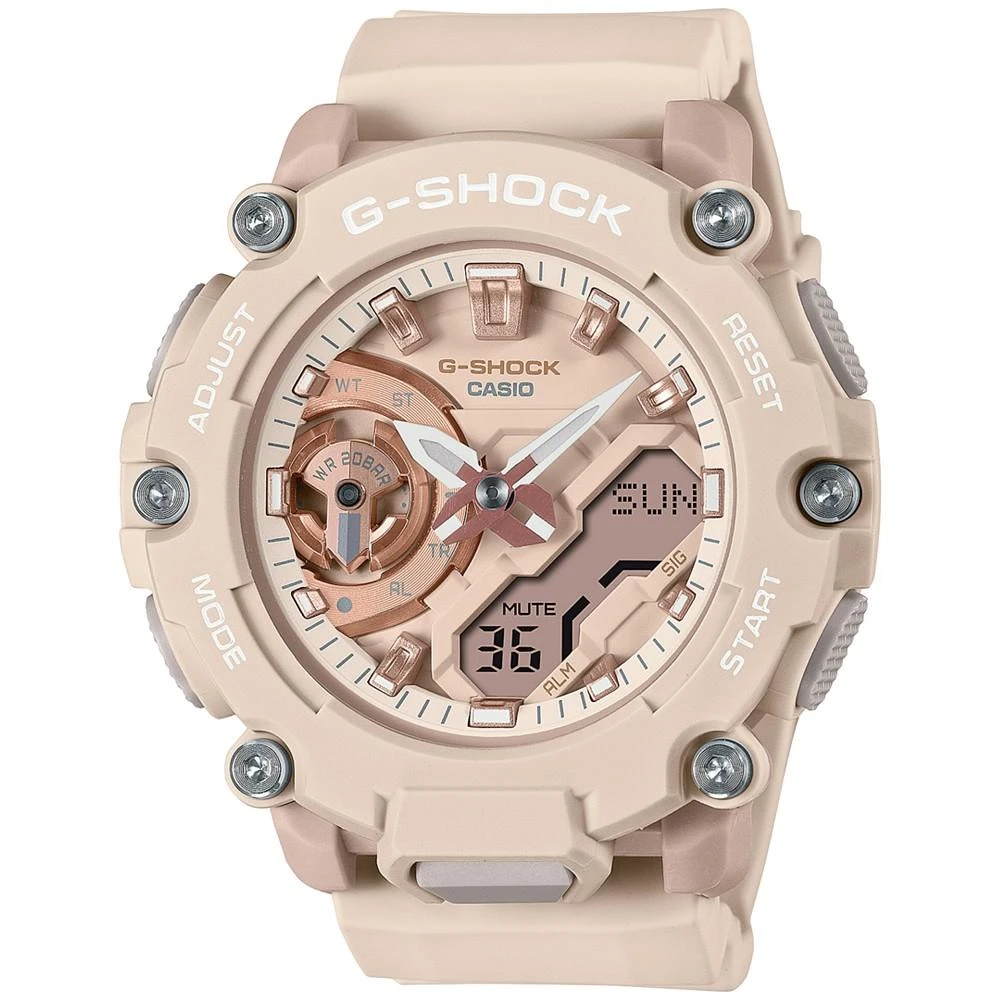 商品G-Shock|Women's Blush Resin Watch 46mm, GMAS2200M-4A,价格¥970,第1张图片