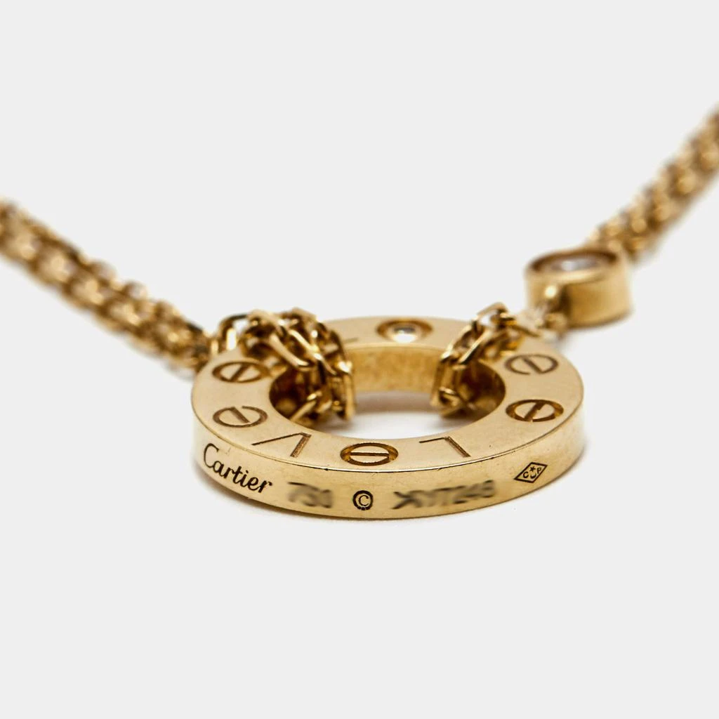 商品[二手商品] Cartier|Cartier Love Diamond 18k Yellow Gold Necklace,价格¥15381,第4张图片详细描述
