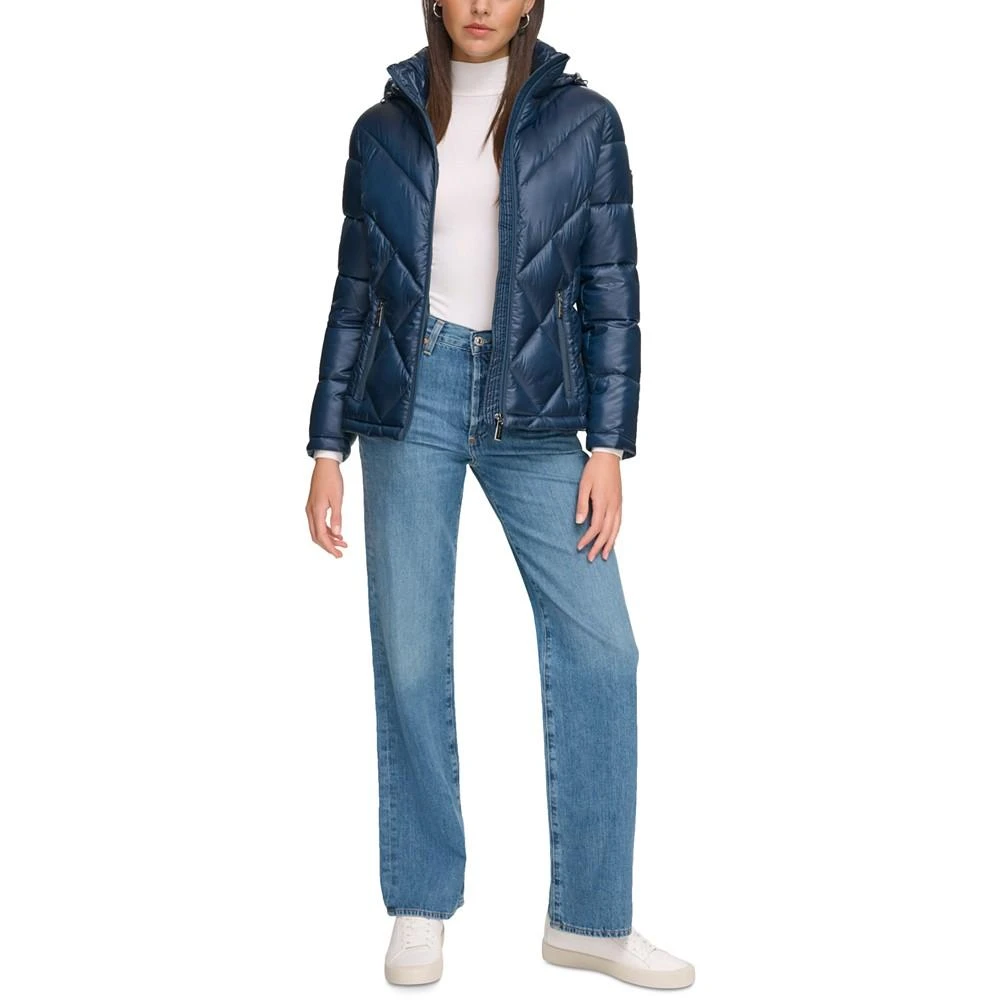 Women's Shine Hooded Packable Puffer Coat, Created for Macy's 商品