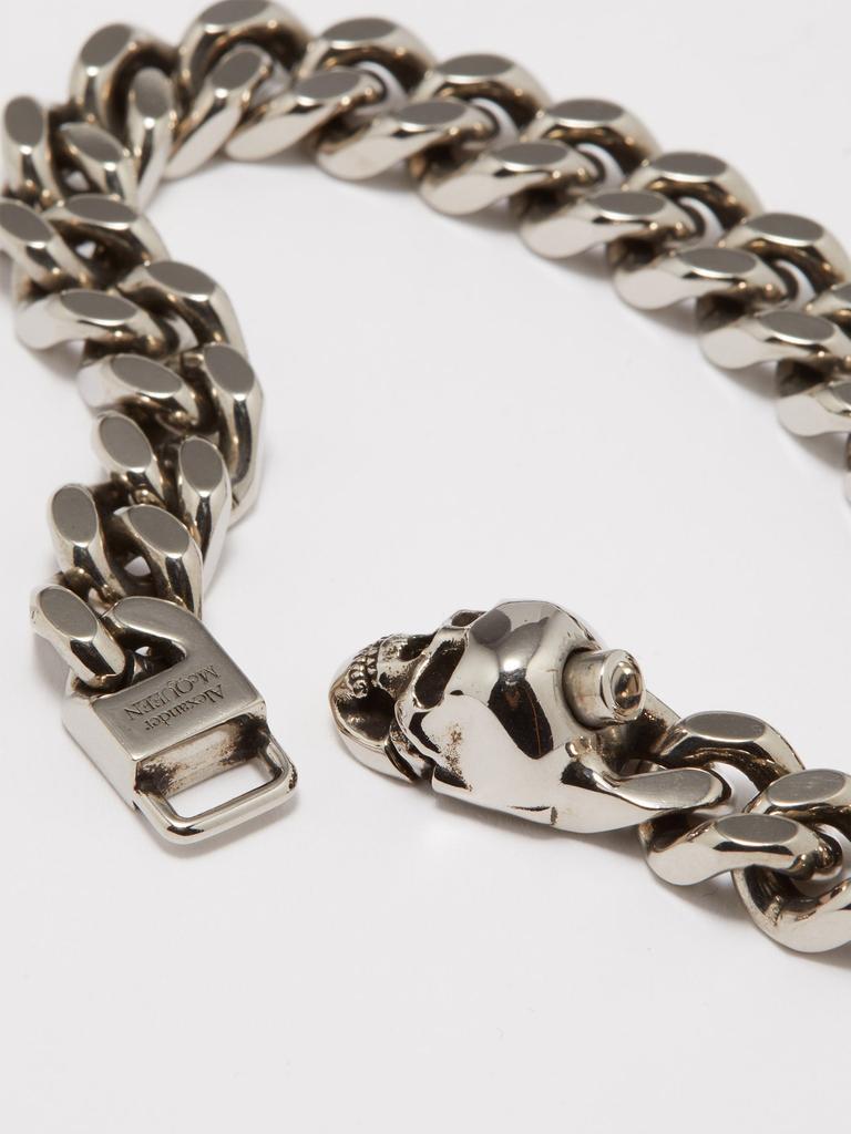 商品Alexander McQueen|Skull-clasp curb-chain bracelet,价格¥3081,第7张图片详细描述