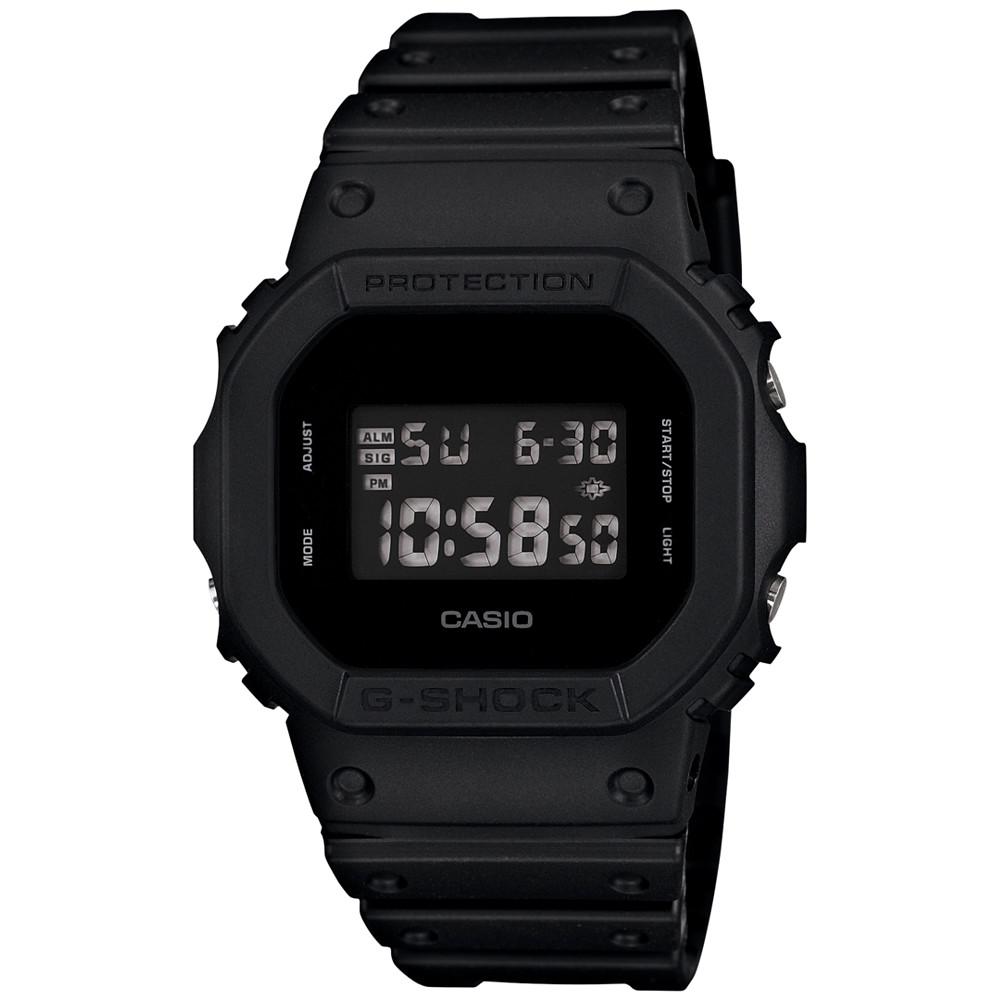 Men's Digital Black Resin Strap Watch 43x43mm腕表商品第1张图片规格展示
