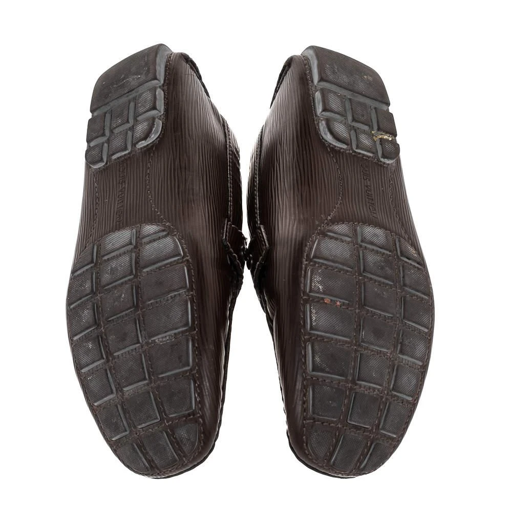 Louis Vuitton Dark Brown Epi Leather Monte Carlo Slip On Loafers Size 41  商品