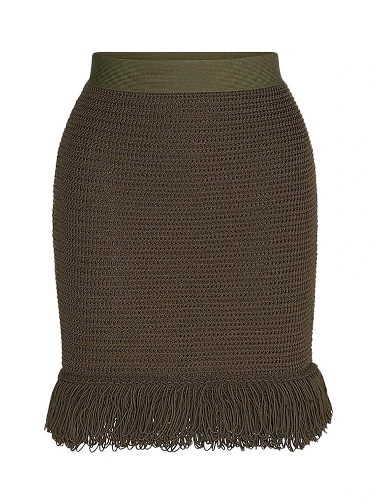 商品Bottega Veneta|Bottega Veneta Knitted Fringed Mini Skirt,价格¥3214,第1张图片