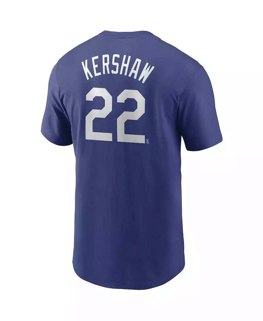 商品NIKE|Men's Clayton Kershaw Los Angeles Dodgers Name and Number Player T-Shirt,价格¥300,第2张图片详细描述