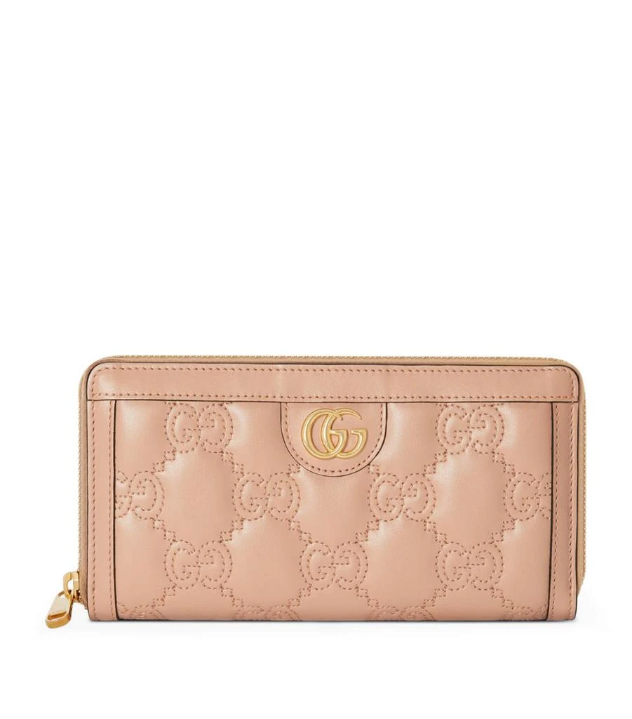 商品Gucci|Leather GG Matelassé Wallet,价格¥6074,第1张图片