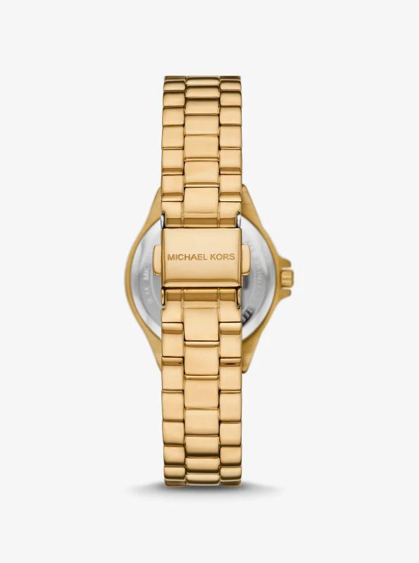 商品Michael Kors|Mini Lennox Animal Pavé Gold-Tone Watch,价格¥1188,第3张图片详细描述