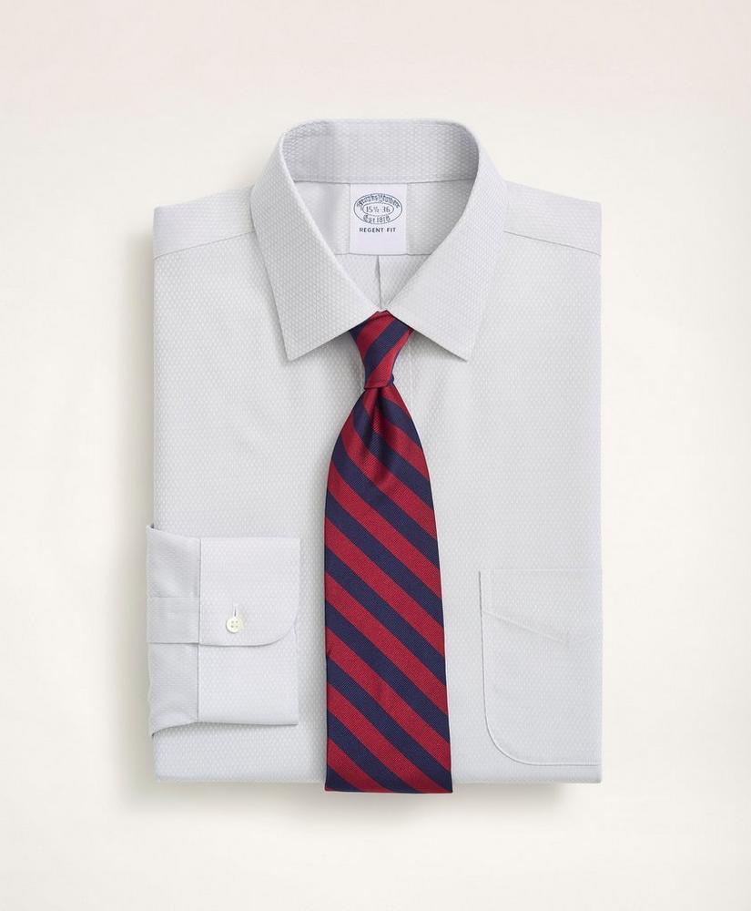 商品Brooks Brothers|Stretch Regent Regular-Fit Dress Shirt, Non-Iron Dobby Ainsley Collar Diamond,价格¥960,第1张图片