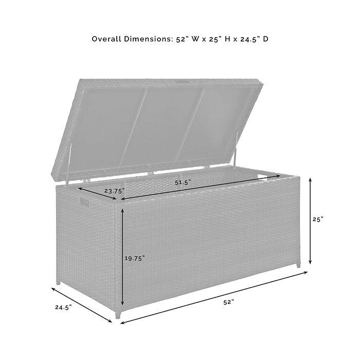 Sparrow & Wren Avalon Outdoor Wicker Storage Bin 商品