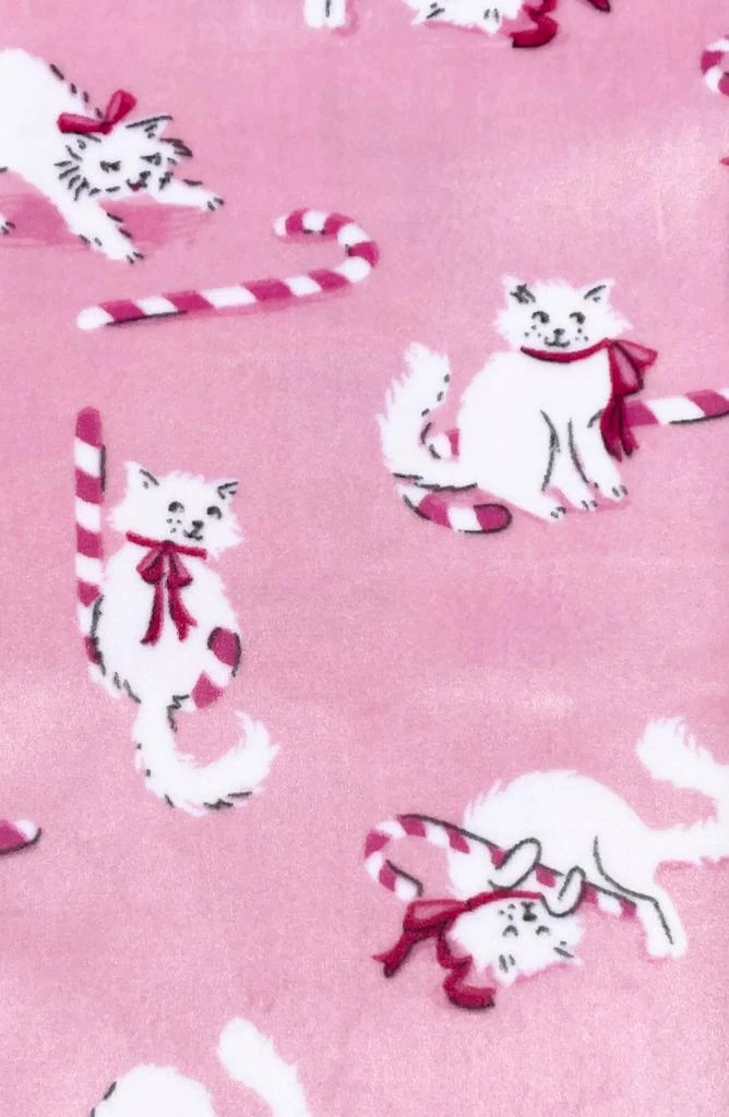 商品Munki Munki|Kids' Holiday Kittens & Candy Canes Fitted Two-Piece Pajamas,价格¥150,第2张图片详细描述