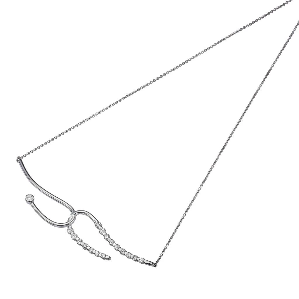 商品AME|Âme Q 18K White Gold, Lab-Grown Diamond 0.94ct. tw. Double Necklace,价格¥28214,第3张图片详细描述