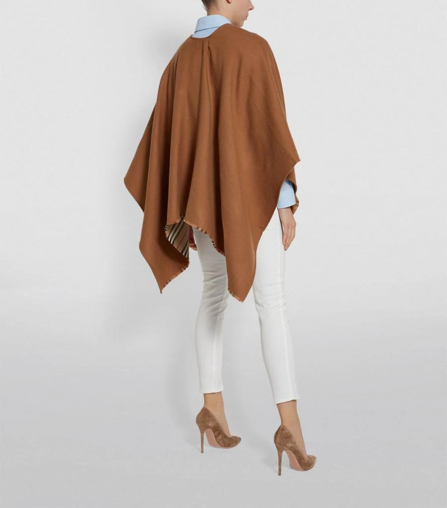 商品Burberry|Wool Icon Stripe Cape,价格¥7263,第3张图片详细描述