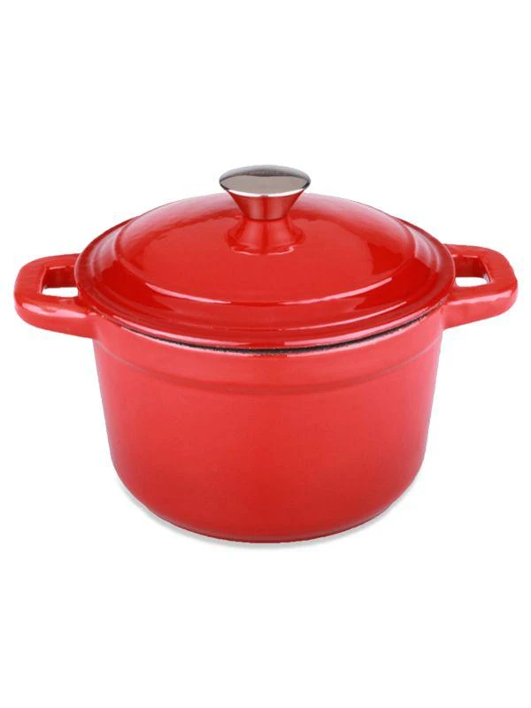 商品BergHOFF|Neo 3-Quart Cast Iron Oval Covered Red Casserole,价格¥834,第1张图片