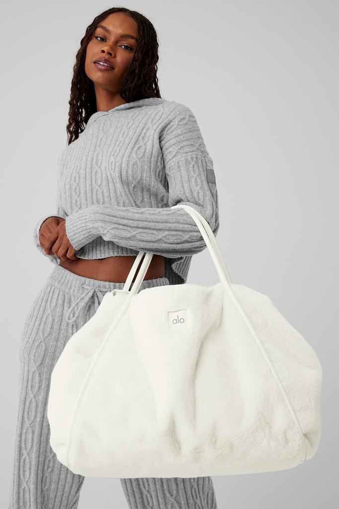 alo ボディバッグ IVORY Alo Sherpa Explorer Fanny Pack - Ivory - Bum Bags - Free Shipping