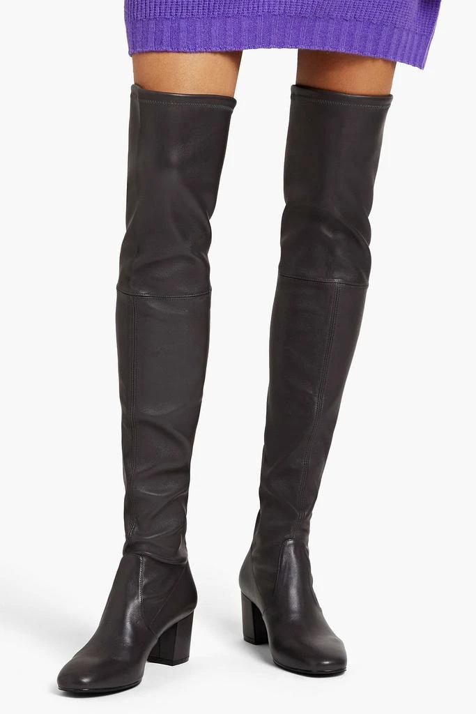 Genna 60 City glossed-leather thigh boots 商品
