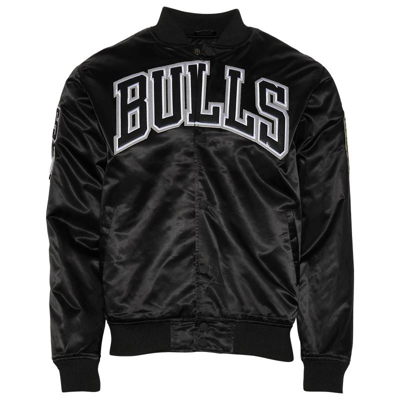 商品Pro Standard|Pro Standard Bulls NBA Satin Jacket - Men's,价格¥596,第1张图片