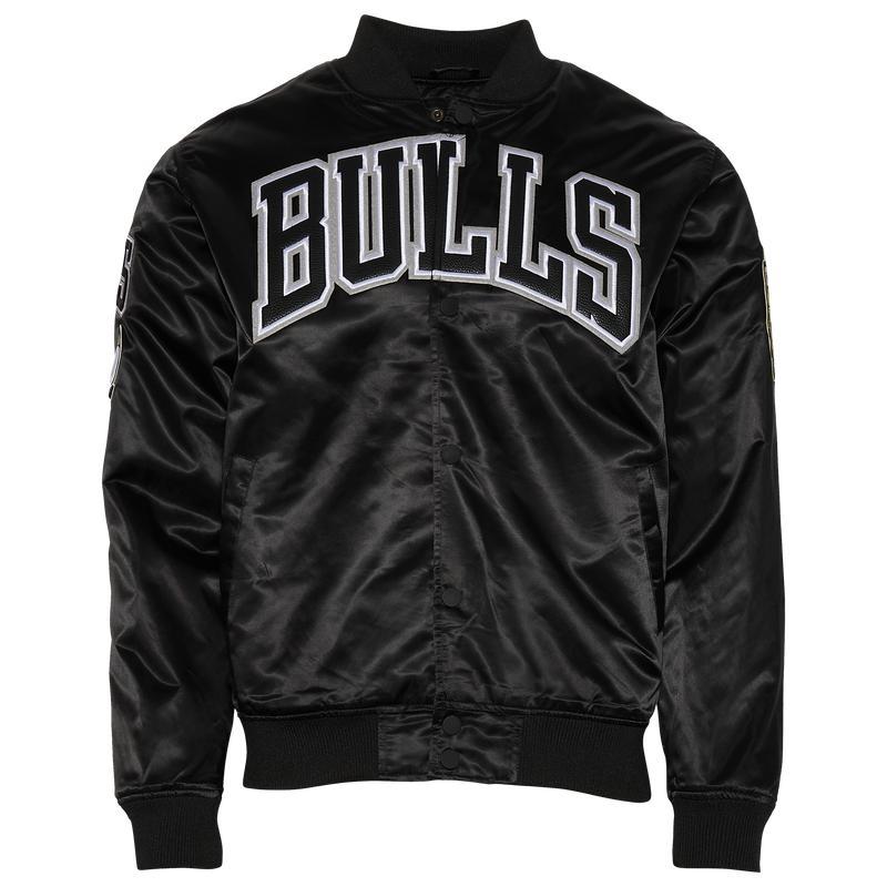 商品Pro Standard|Pro Standard Bulls NBA Satin Jacket - Men's,价格¥931,第1张图片