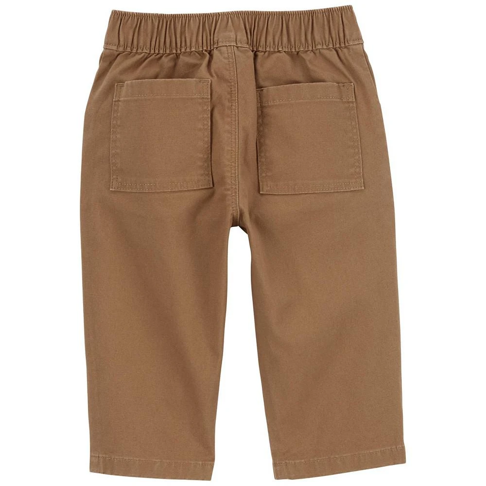 商品Carter's|Baby Boys Bear Button Front Shirt and Canvas Pant Set, 2 Piece,价格¥190,第2张图片详细描述