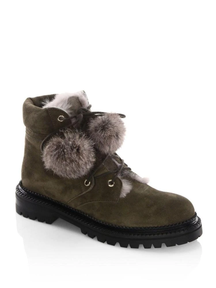 商品Jimmy Choo|Elva Suede Pom-Pom & Suede Booties,价格¥3582,第1张图片