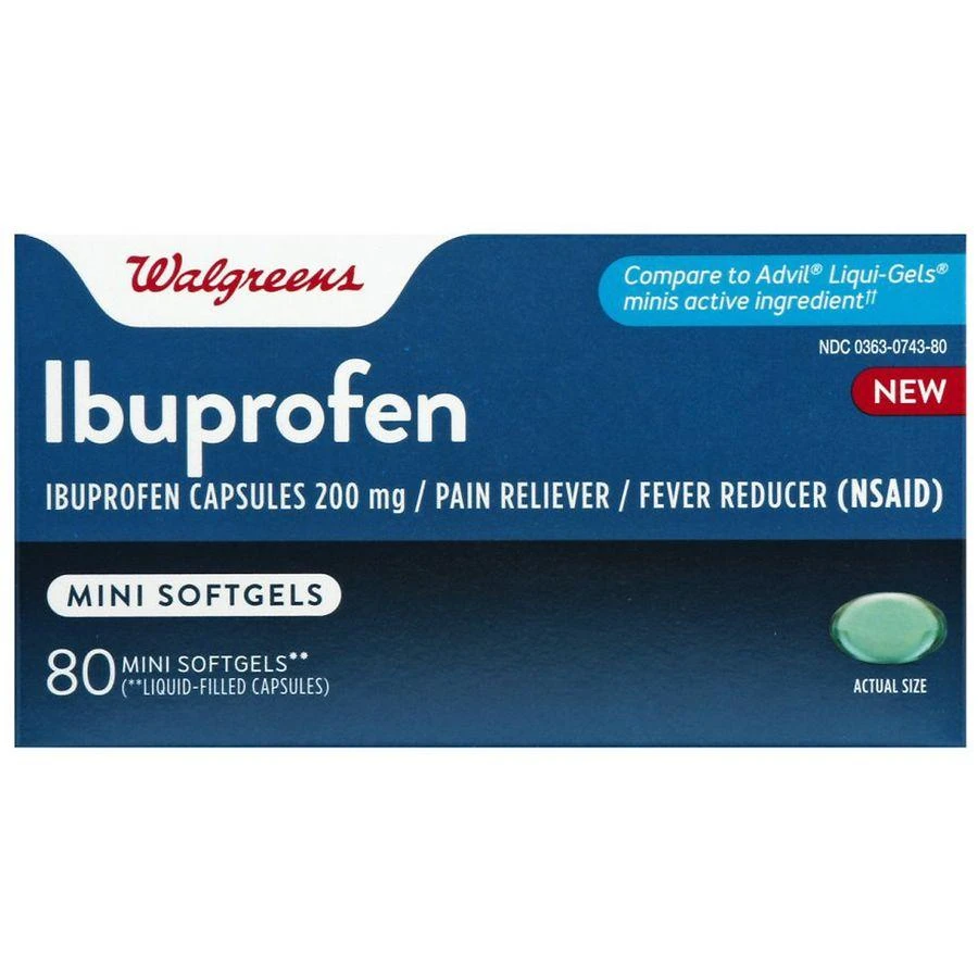 商品Walgreens|Ibuprofen Mini Softgels,价格¥82,第1张图片