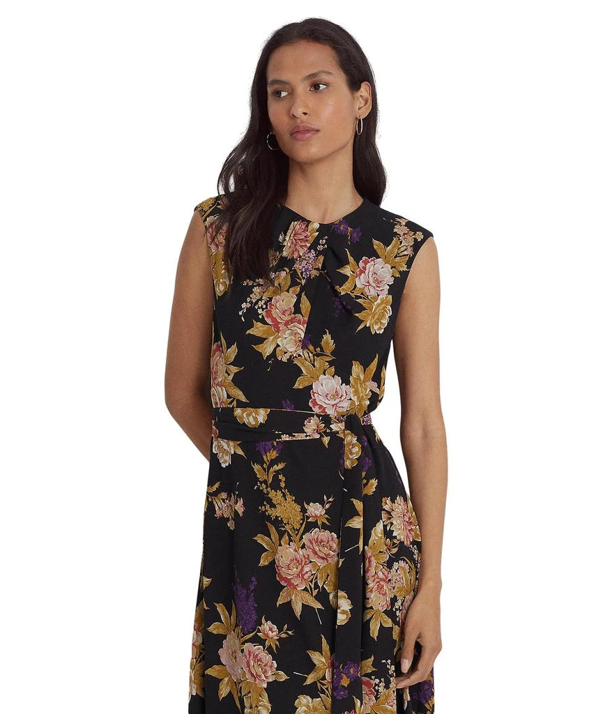 商品Ralph Lauren|Floral Bubble Crepe Cap-Sleeve Dress,价格¥987,第3张图片详细描述