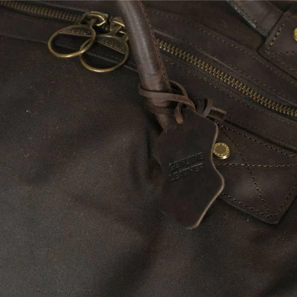 商品Barbour|Barbour Heritage Men's Wax Holdall - Olive,价格¥1701,第3张图片详细描述