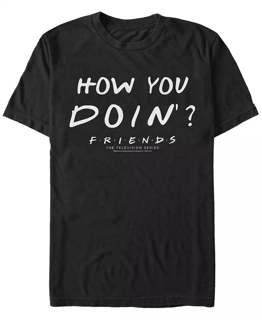 商品FIFTH SUN|Friends Men's Joey Tribbiani How You Doin Quote Short Sleeve T-Shirt,价格¥185,第1张图片
