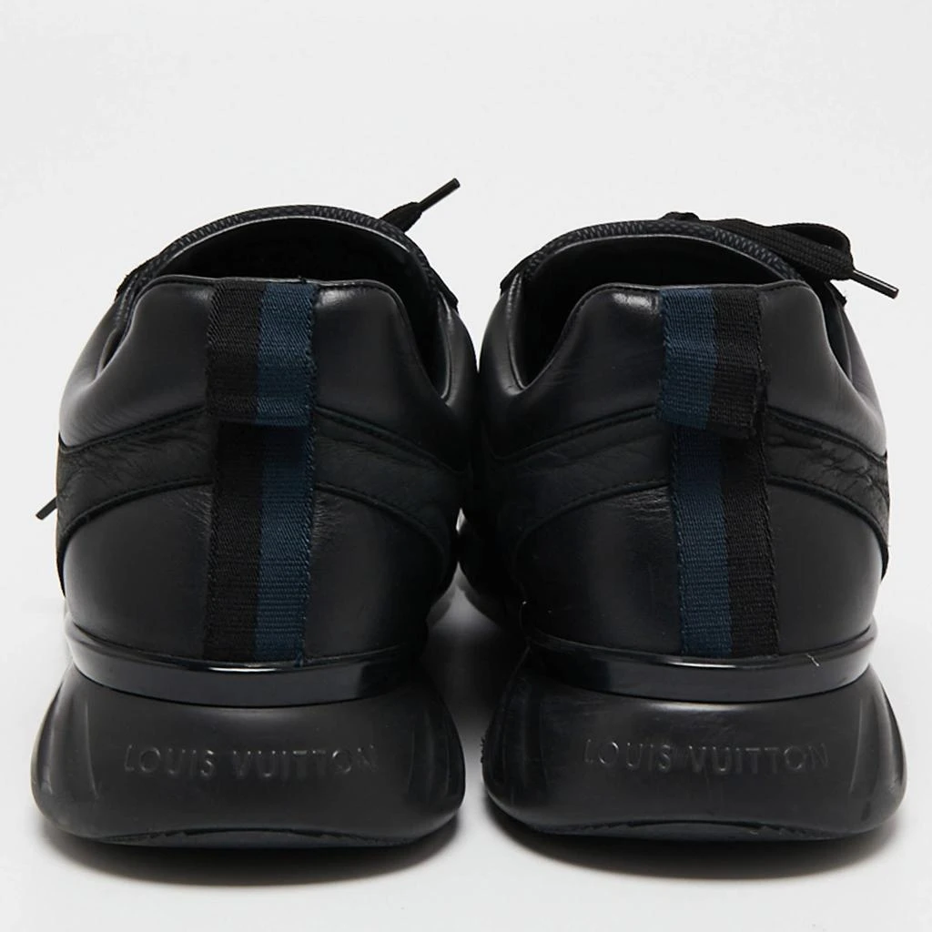 商品[二手商品] Louis Vuitton|Louis Vuitton Black Damier Nylon and Leather Fastlane Sneakers Size 43,价格¥4350,第5�张图片详细描述