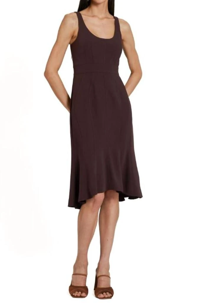 商品Amanda Uprichard|Campania Dress In Cocoa,价格¥1192,第4张图片详细描述