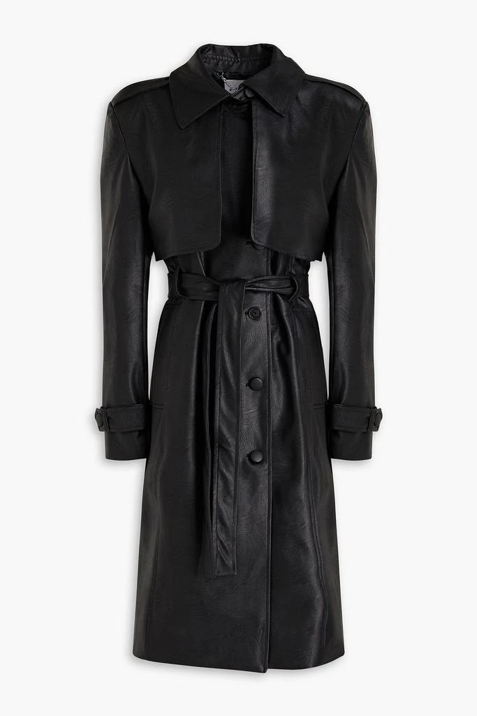 商品EACH X OTHER|Belted faux leather trench coat,价格¥720,第1张图片